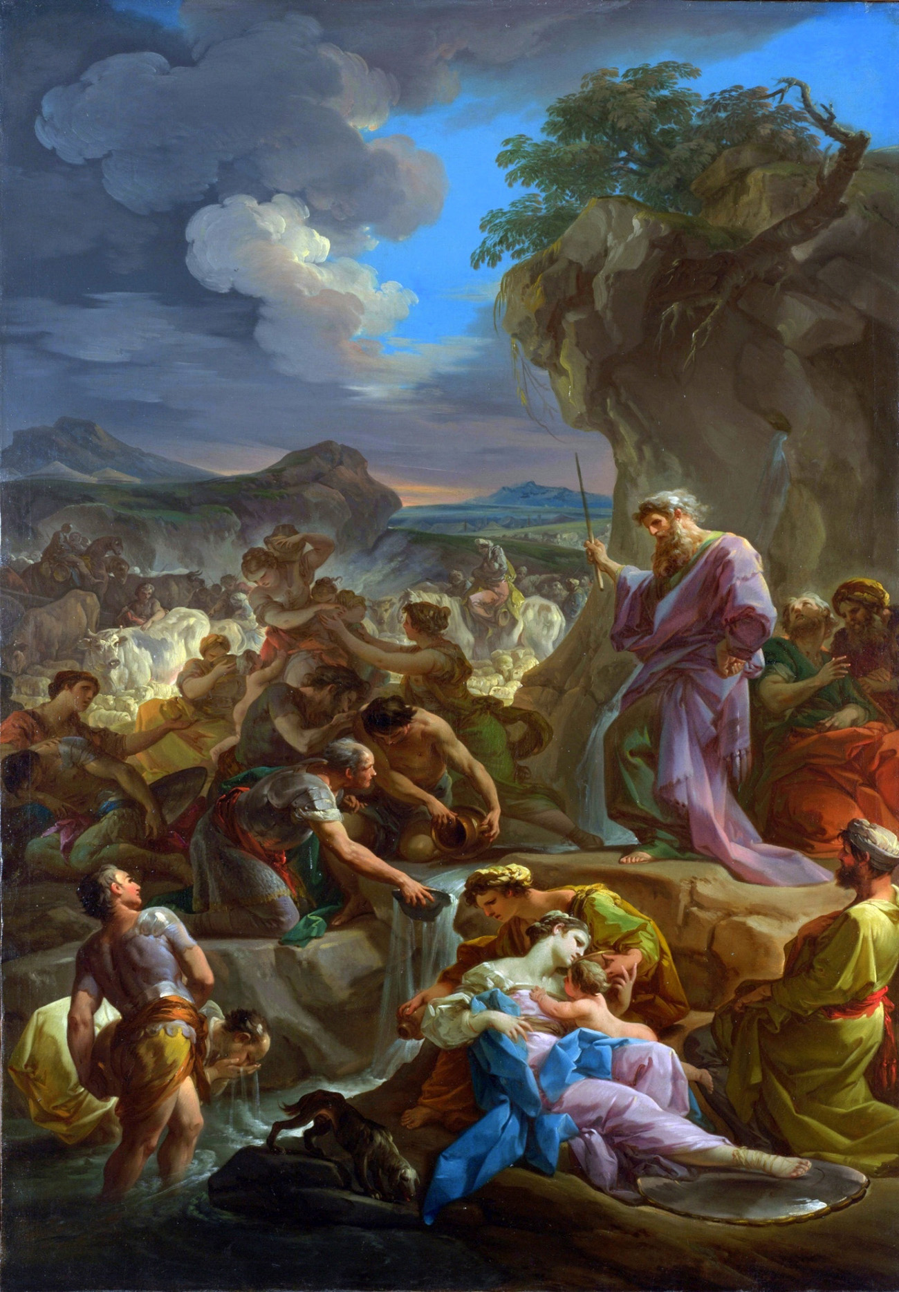 moses striking the rock